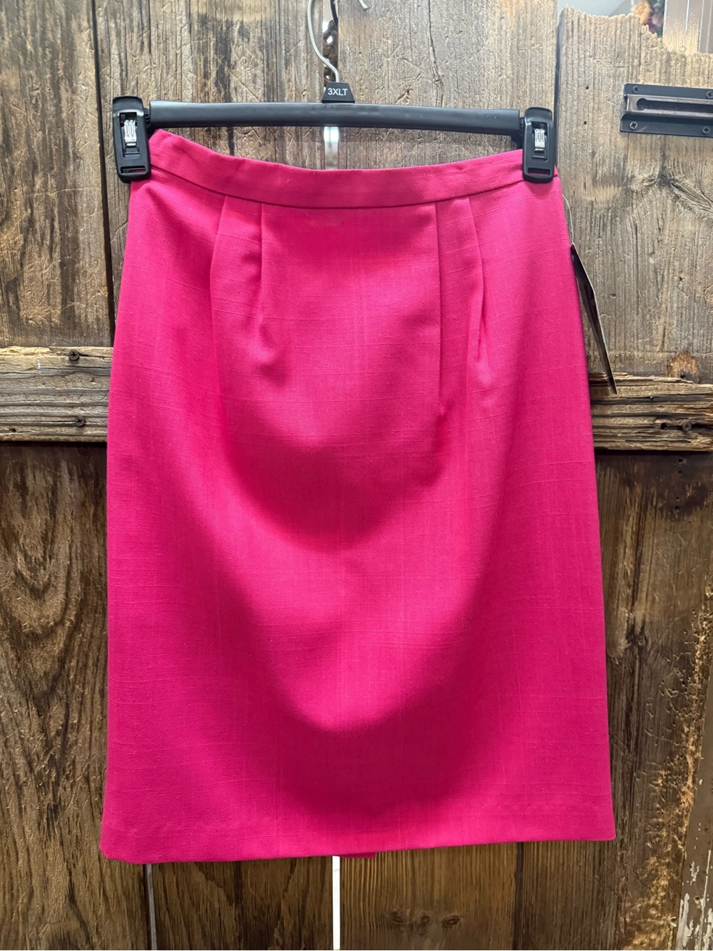 Vintage Requirements Bright Pink Pencil Skirt